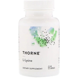 Амінокислота Thorne Research L-Лізин, L-Lysine, 60 капсул (THR-51602) зображення 1