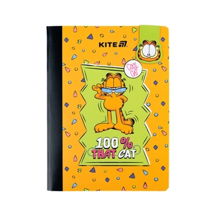 Блокнот Kite з магнітною закладкою Garfield А5, 60 аркушів, клітинка (GF25-192) зображення 1