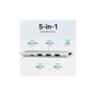 Порт-реплікатор UGREEN Dock CM478 5in1 USB3.0 Type-C --> HDMI/3xUSB3.0/Type-C/PD 100W (35580) - зменшене зображення 3