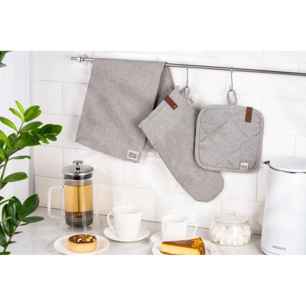 Кухонна прихватка Ardesto Рукавичка Oliver сірий, 100% бавовна (ART05OD) - picture 3