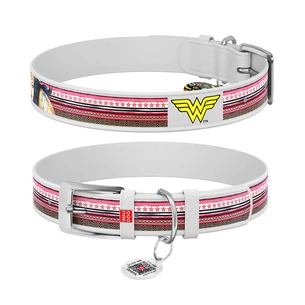 Нашийник для тварин WAUDOG Design з QR паспортом "Чудо-жінка" М Ш 20 мм Д 29-38 см білий (0020-1009-15) зображення 1