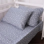 Постельное белье MirSon 012 Grey Stars Фланель 175х210 Двуспальный (2200009653124) - уменьшенное изображение 9