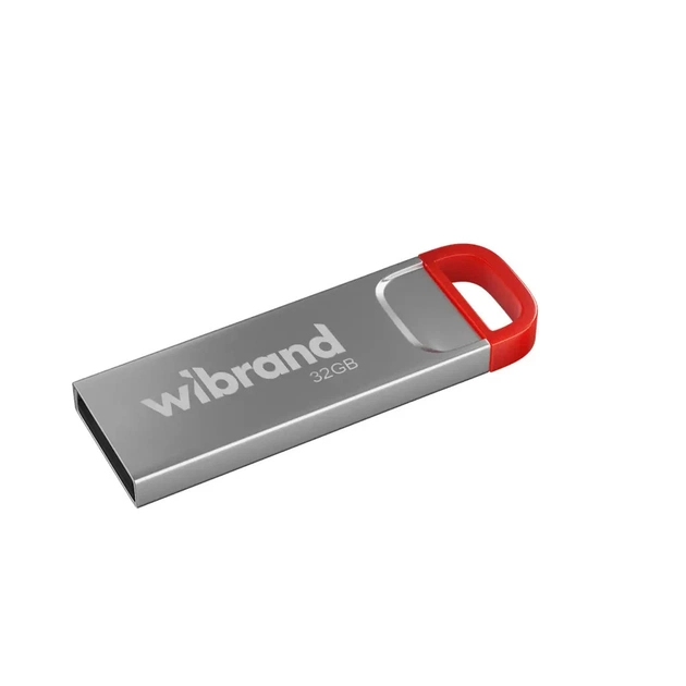 USB флеш накопитель Wibrand 32GB Falcon Silver-Red USB 2.0 (WI2.0/FA32U7R) - изображение 1