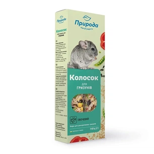 Ласощі для гризунів Природа "Колосок" овочевий 140 г (4820157400517) зображення 1