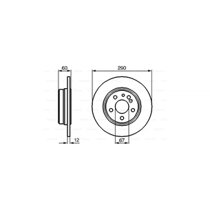 Гальмівний диск Bosch 0 986 478 607 зображення 1