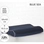 Подушка MirSon ортопедична 6006 Noble stripe Blue sea 58х40х10.5 (2200003260946) - зменшене зображення 2