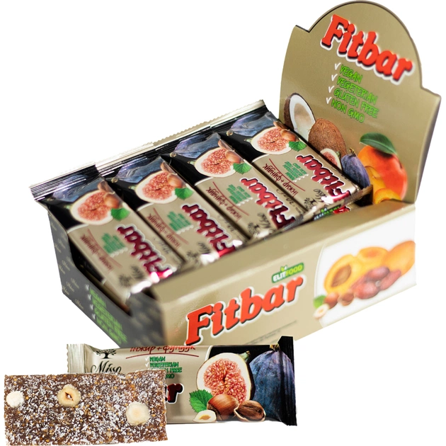 Батончик Misso Fitbar Інжир і фундук 30 г (4820232570296) - изображение 4