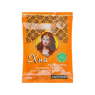 Хна Triuga Аюрведична коричнева 35 г (4820164640111) изображение 1