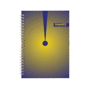 Блокнот Axent на спіралі А5 96 аркушів, клітинка, тверда обкладинка №31 (8032-31-A) зображення 1