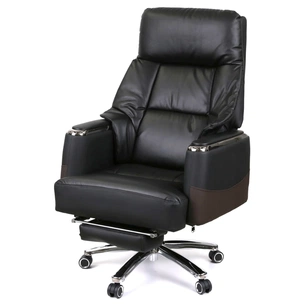 Офісне крісло Аклас Осавул, Шкіра LC-A Black/PU Black (00174390) зображення 1