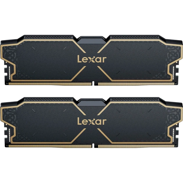 Модуль пам'яті для комп'ютера DDR5 32GB (2x16GB) 6000 MHz Thor Black Lexar (LD5U16G60C32LG-RGD) - изображение 1