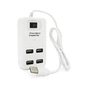 Концентратор Voltronic USB 2.0 to 4xUSB with power switch white (YT-HWS4-W) - зменшене зображення 1