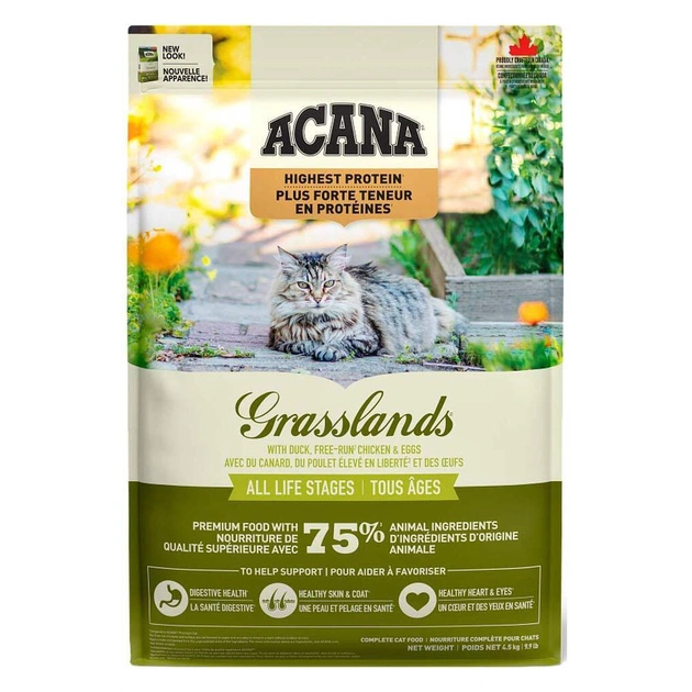 Сухой корм для кошек ACANA Grasslands 4.5 кг (0064992714727) - изображение 1