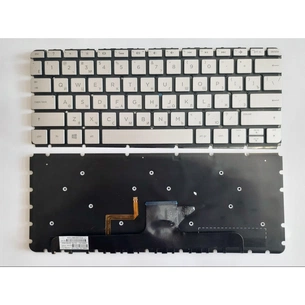 Клавіатура ноутбука HP Envy 13-ab Series срібляста з підсвіткою (A46052) зображення 1