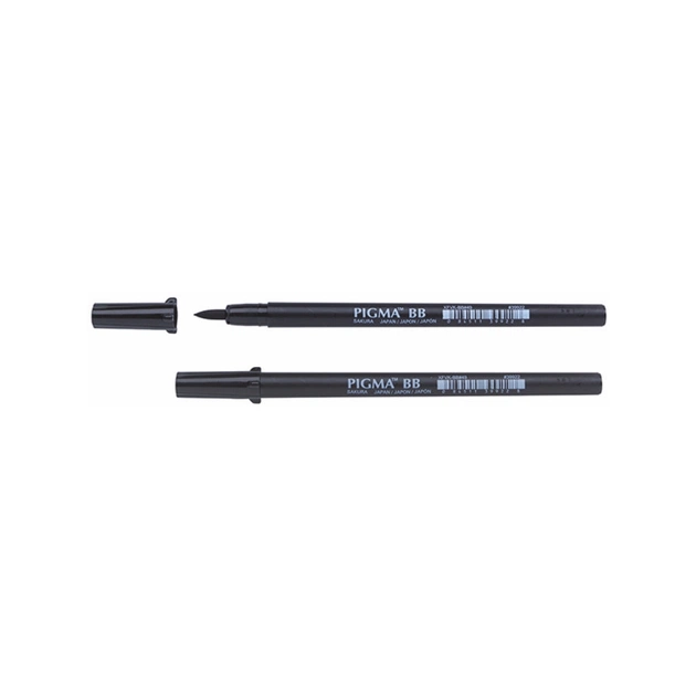 Лайнер Sakura PIGMA PEN Brush BB, Черный (084511399228) - изображение 1