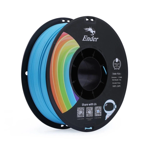Пластик для 3D-принтера Creality PLA+ 1кг, 1.75мм, blue (3301010310) - изображение 1