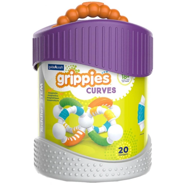 Конструктор Guidecraft Grippies Curves, 20 деталей (G8319) - зображення 1