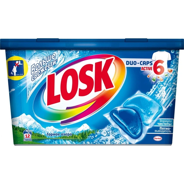 Капсули для прання Losk Гірське озеро, 12 (9000101412017) - изображение 1