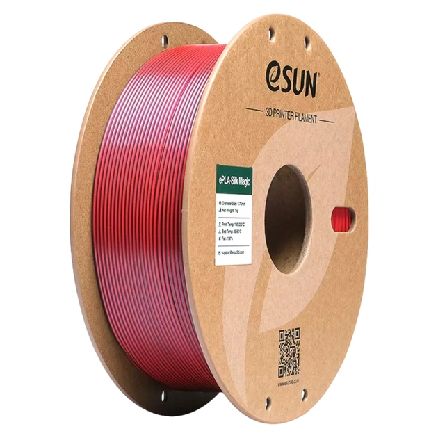 Пластик для 3D-принтера eSUN ePLA-Silk Magic 1кг, 1.75мм, Black Red (EPLA-SILKMAGIC-P175BR1) - изображение 1