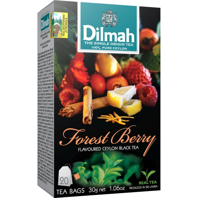 Чай Dilmah Лесные ягоды 20х1.5 г (9312631149159) - изображение 1