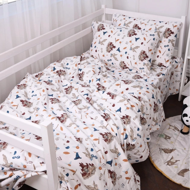 Постільна білизна MirSon 013 Harry Potter Фланель 2x143x210 Сімейний (2200009653636) - picture 1