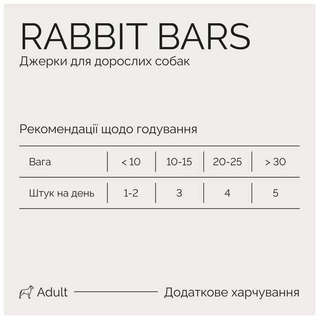 Ласощі для собак Savory Bars With Rabbit 100 г (4820261921113) - picture 4