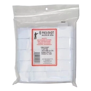 Патч для чищення зброї Pro-Shot 12-16 калібр 3" квадратний бавовна 500 шт/уп (3-500) зображення 1