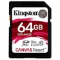 Карта пам'яті Kingston 64GB SDXC class 10 UHS-1 U3 (SDR/64GB) - зменшене зображення 1