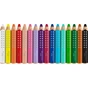 Карандаши цветные Faber-Castell XXL Jumbo Grippy акварельні, потовщені, з м'яким грифелем 16 кольорів+стругачка (110645) (33044) - уменьшенное изображение 4