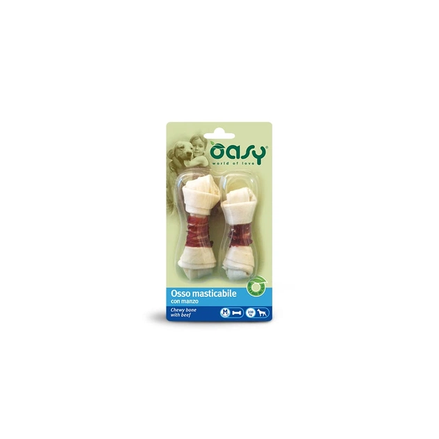 Ласощі для собак OASY Chewy Bone яловичина -M- 54 г (8053017340982) - зображення 1