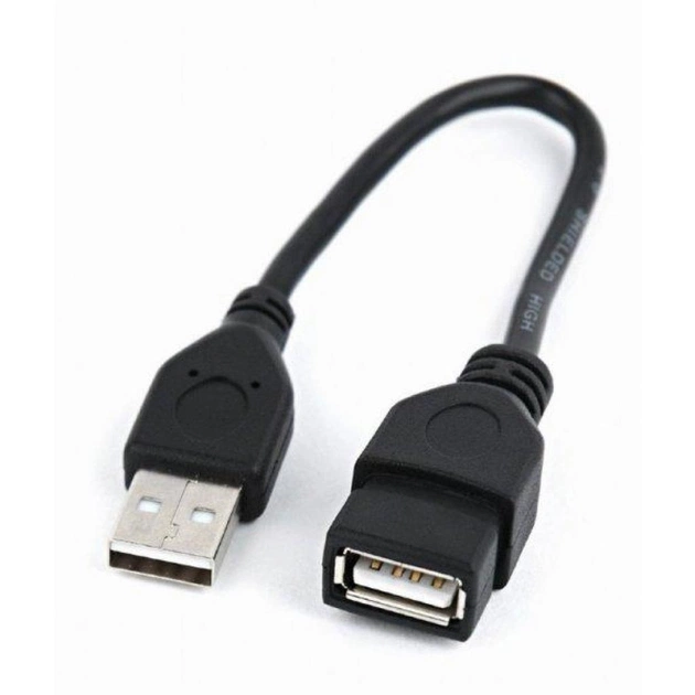 Дата кабель USB 2.0 AM/AF 0.15m Cablexpert (CCP-USB2-AMAF-0.15M) - изображение 1