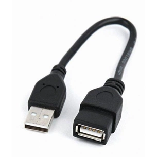 Дата кабель USB 2.0 AM/AF 0.15m Cablexpert (CCP-USB2-AMAF-0.15M) зображення 1