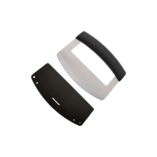 Кухонний ніж KitchenAid Universal Мезалуна, з захисним чохлом, 15,2x2,4x11,6 см, чорний (KQG173OHOBE) - зображення 1