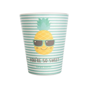 Набір дитячого посуду Canpol babies SO COOL кружечка бамбукова 250 мл, бірюзова (9/212_tur) зображення 1