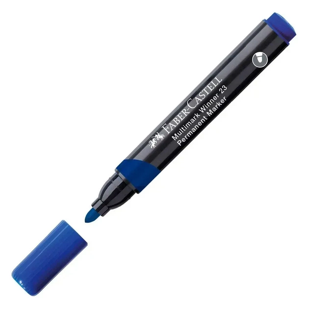 Маркер Faber-Castell перманентний Multimark Winner 23, колір синій (32838) - зображення 1