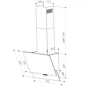 Витяжка кухонна Interline ALTEA WH A 60 PB/GL/A (ALTEAWHA60PB/GL/A) - зменшене зображення 8