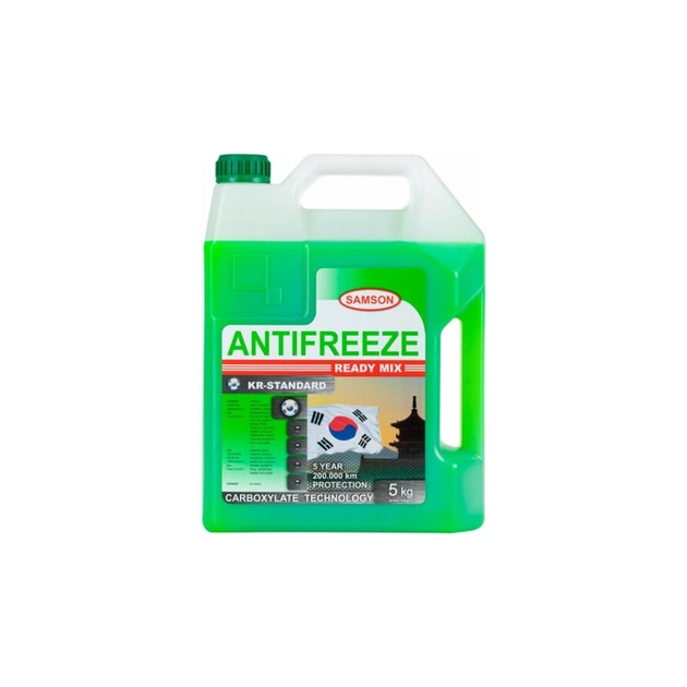 Антифриз SAMSON KR-Standard (-40) 5кг. (зелений) special Korea cars (803405) - зображення 1