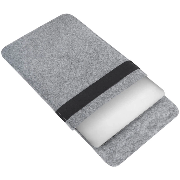 Чохол до ноутбука Gmakin 14 Macbook Pro, vertical, Light Gray (GM16-14) - picture 4