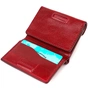 Гаманець Grande Pelle У три складання Бордовий (16788) - зменшене зображення 3