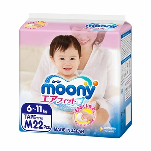 Підгузки Moony M (6-11 кг) 22 шт (4903111277681) зображення 1