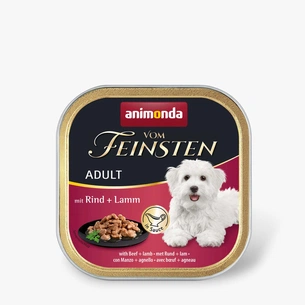 Консерви для собак Animonda Vom Feinsten Adult with Beef + lamb 150 г (4017721823111) зображення 1
