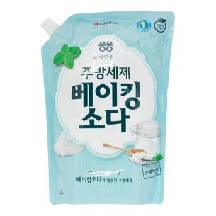 Засіб для ручного миття посуду LG Natural Pong Baking Soda запаска 1.2 л (8801051232394) зображення 1