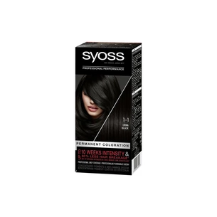 Фарба для волосся Syoss 1-1 Чорний 115 мл (9000100632669) зображення 1