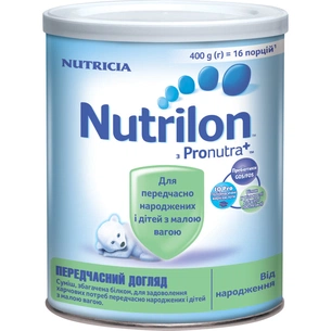 Дитяча суміш Nutrilon Передчасний догляд 400 г (8712400745307) изображение 1