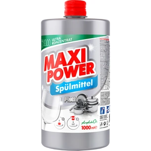 Засіб для ручного миття посуду Maxi Power Платинум запаска 1000 мл (4823098408475) зображення 1