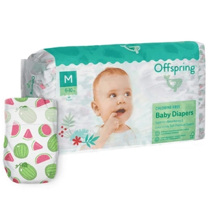 Підгузки Offspring Розмір M (6-10 кг) 42 шт, Кавун (9355465009213) (DP-OI-FAT-M42P-WML) зображення 1