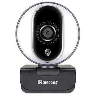Веб-камера Sandberg Streamer Webcam Pro Full HD Autofocus Ring Light Black (134-12) зображення 1