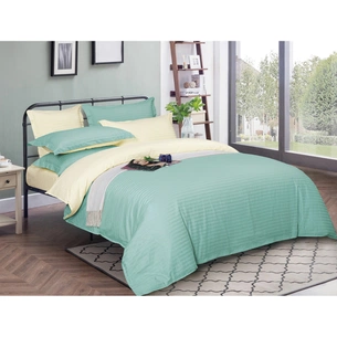 Постільна білизна MirSon Satin Stripe 30-0014 + 30-0002 Fleshly 143х210 Полуторна (2200005260067) зображення 1
