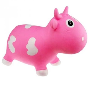 Стрибун KidzzFarm Коровка Белла розовая с белым (с насосом) Milk Cow Bella (KFMC130104) зображення 1