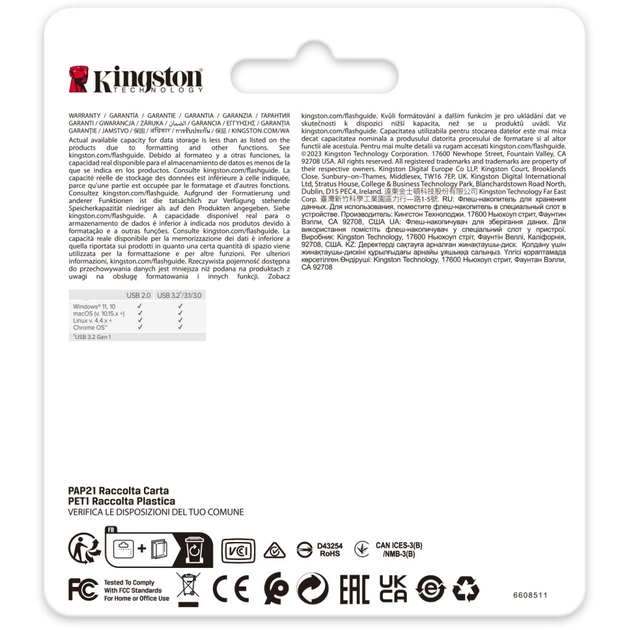 USB флеш накопичувач Kingston 512GB DataTraveler SE9 G3 Gold USB 3.2 (DTSE9G3/512GB) - picture 6